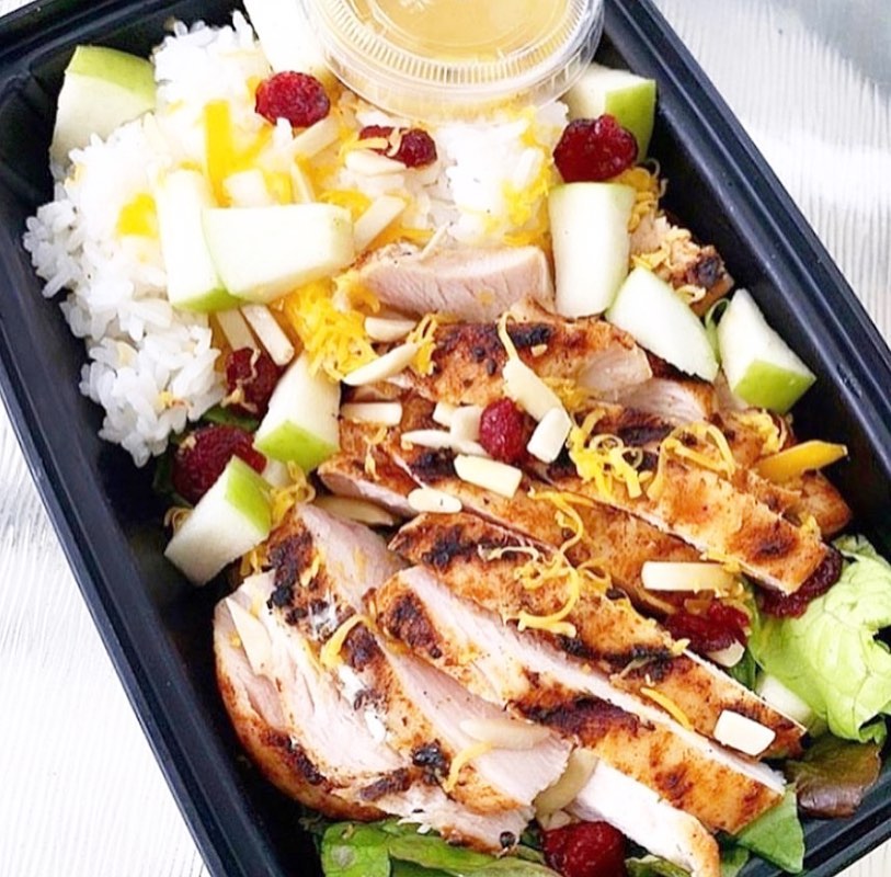 Sweet Honey Apple and Chicken Salad