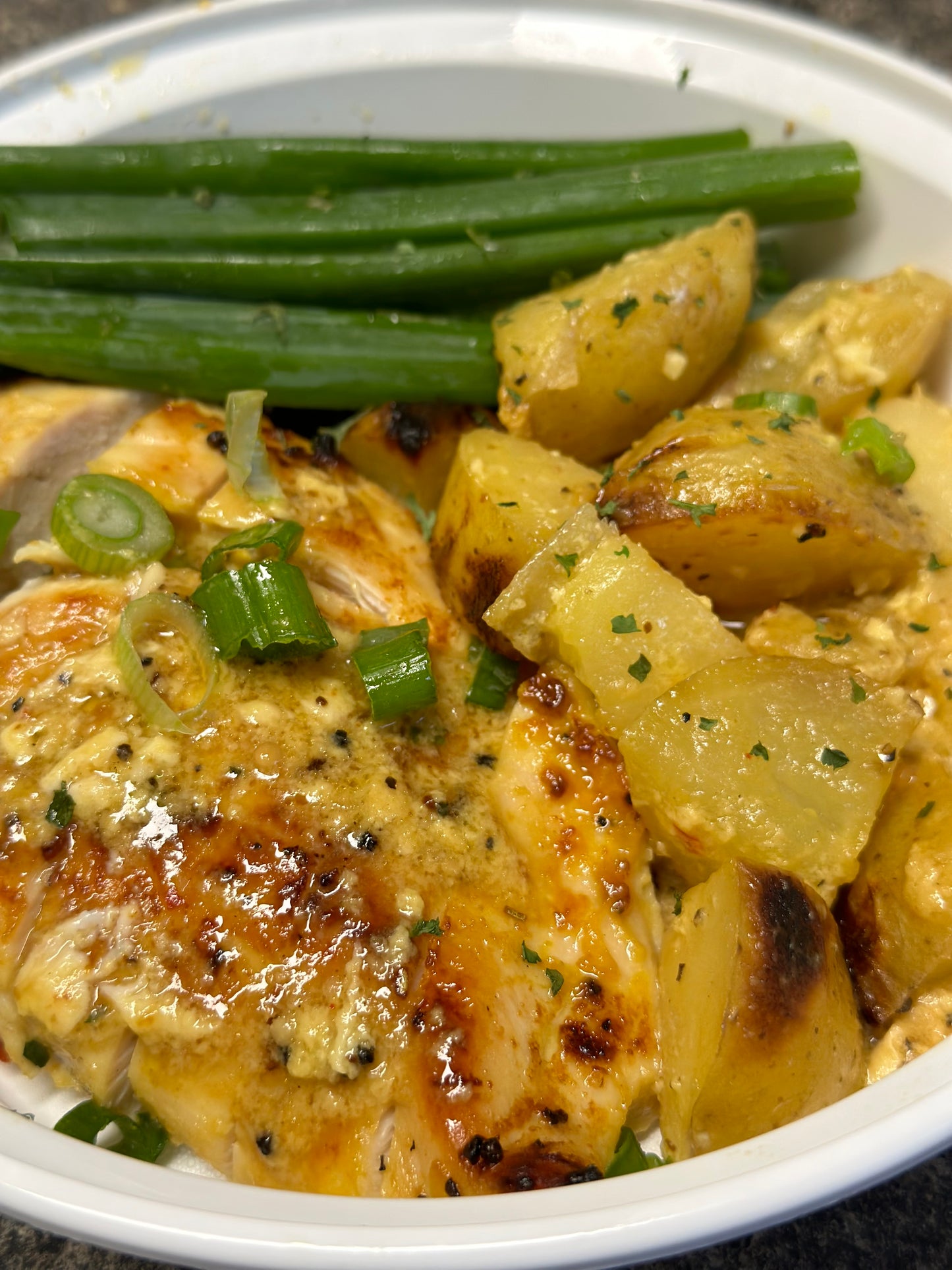 Honey mustard glazed baked chicken